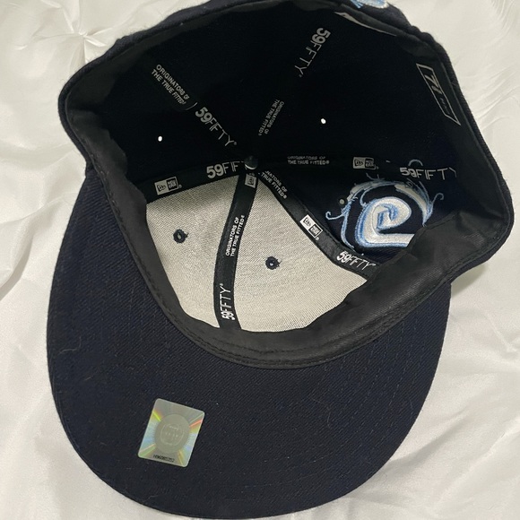 New Era UNC flat bill hat. Worn twice - Picture 3 of 3